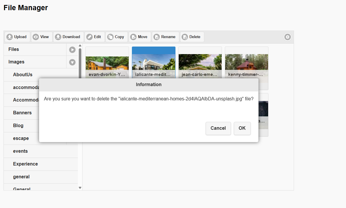 Cinfirm your deletion