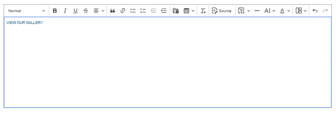 The text has been successfully hyperlinked