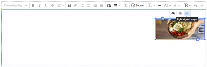 Right aligning an image in a General Page