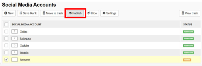 Publish your changes